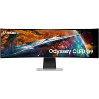 Samsung Odyssey OLED G9 49" DQHD Smart Curved Gaming Monitor - 240Hz 0.03ms G-Sync Compatible - Silver 