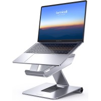 Lamicall Laptop Stand, Adjustable Notebook Riser (Silver)