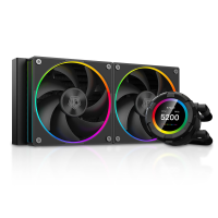 ID-COOLING SL240 CPU Liquid Cooler with Display, Customizable 2.1 inch LCD Display for Images or Performance Metrics, 240mm AIO Cooler, Dual AF127 ARGB Fans, Fits Intel/AMD