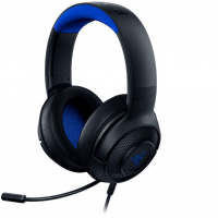 Razer Kraken X Ultralight Gaming Headset: 7.1 Surround Sound - Lightweight Aluminum Frame - Bendable Cardioid Microphone - PC, PS4, PS5, Switch, Xbox One, Xbox Series X & S, Mobile - Black/Blue