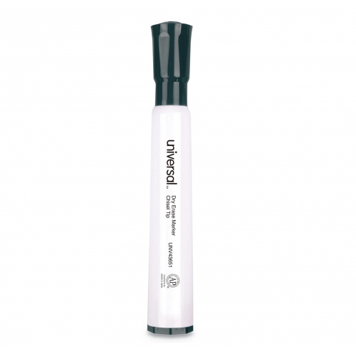 UNV43651 Black Dry Erase Markers by Universal