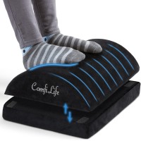 ComfiLife Ergonomic Adjustable Height Memory Foam Foot Rest