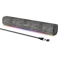 Soulion R100 Bluetooth Computer Speakers with Dynamic LED Light, USB Plug & Play