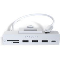 Satechi USB C Hub – iMac USB Adapter – USB C Data Port, USB-A 3.0 Data, Micro/SD Card Readers, USB C Clamp Hub