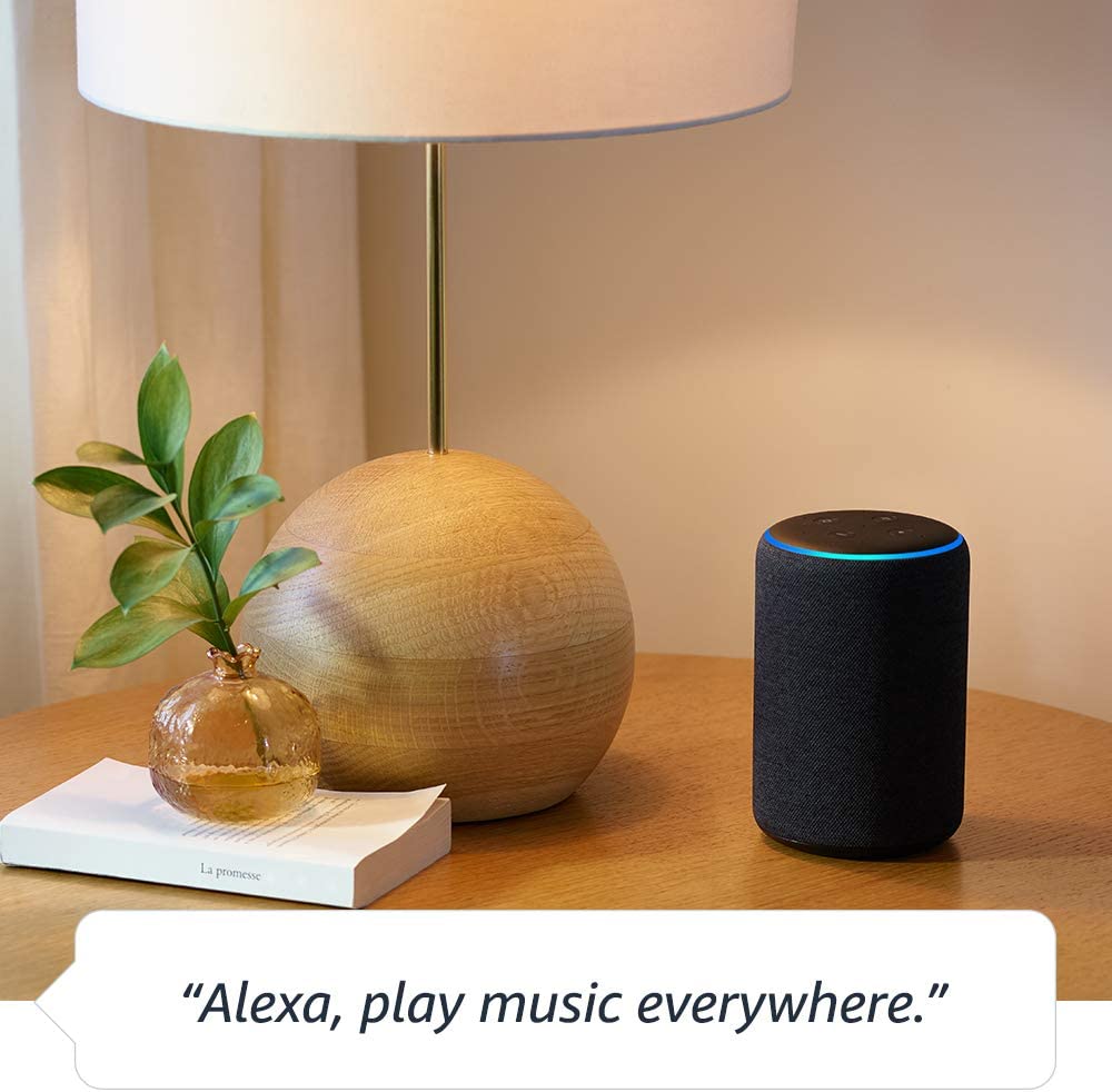  Echo Plus (2nd Gen) - Premium sound with built-in smart home  hub - Heather Gray :  Devices & Accessories