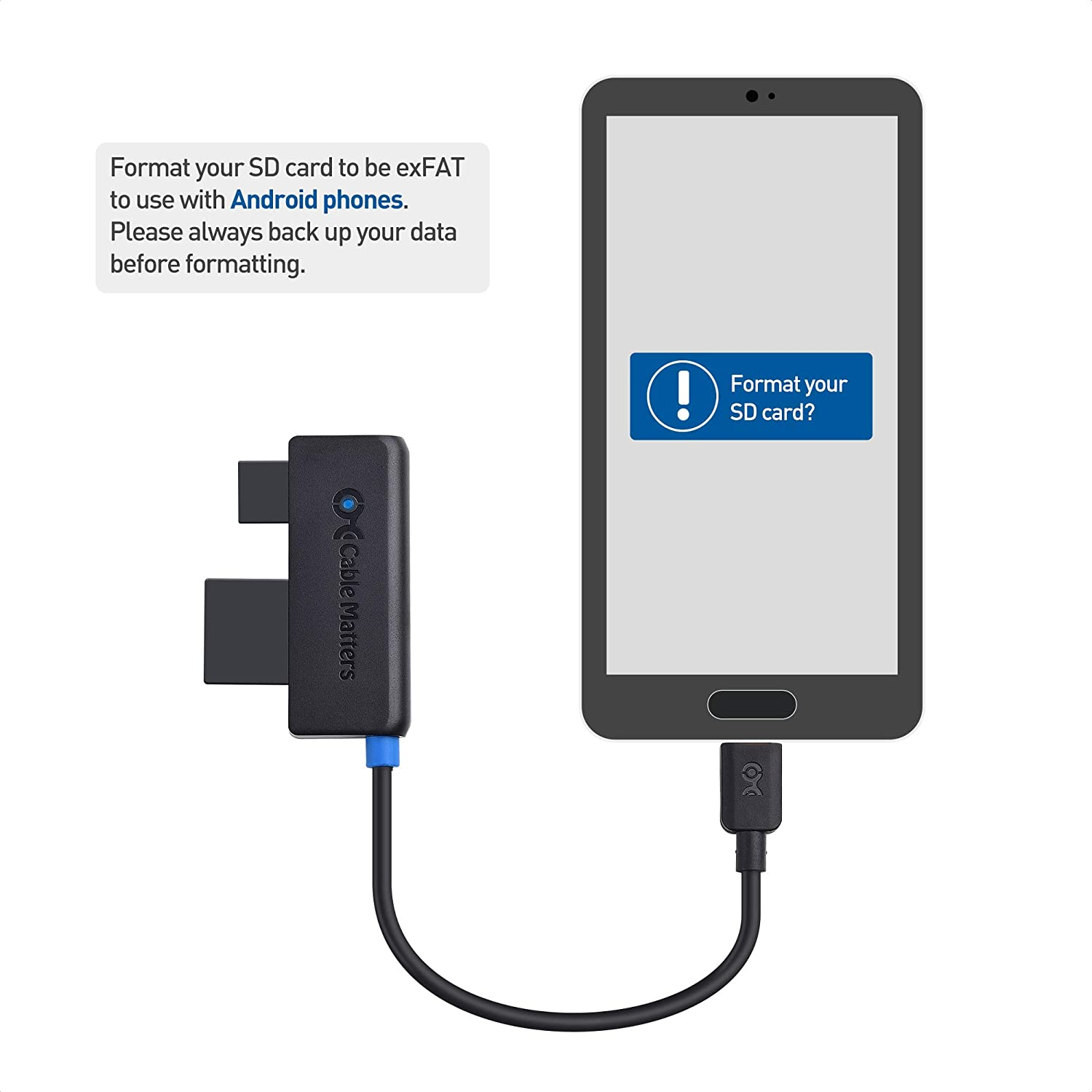  Cable Matters Dual Slot USB C Card Reader (USB C SD