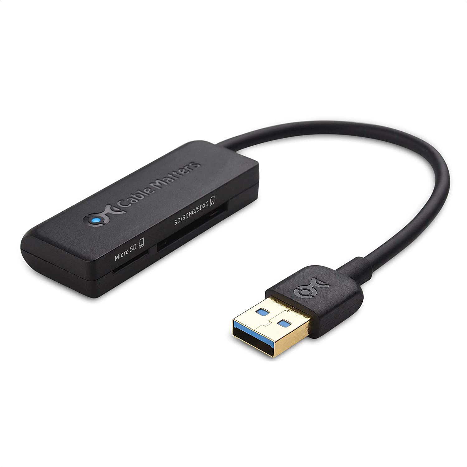 Cable Matters Dual USB Card Reader (USB Card USB 3 Card Reader, Micro