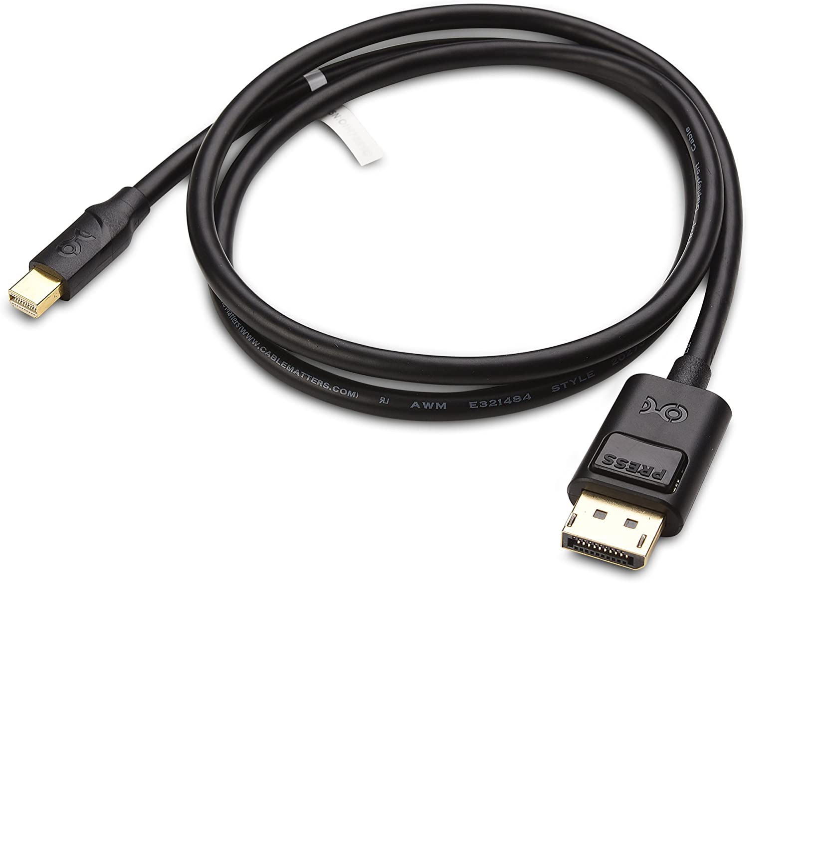 Cable Matters Mini DisplayPort to DisplayPort Cable (Mini DP to DP