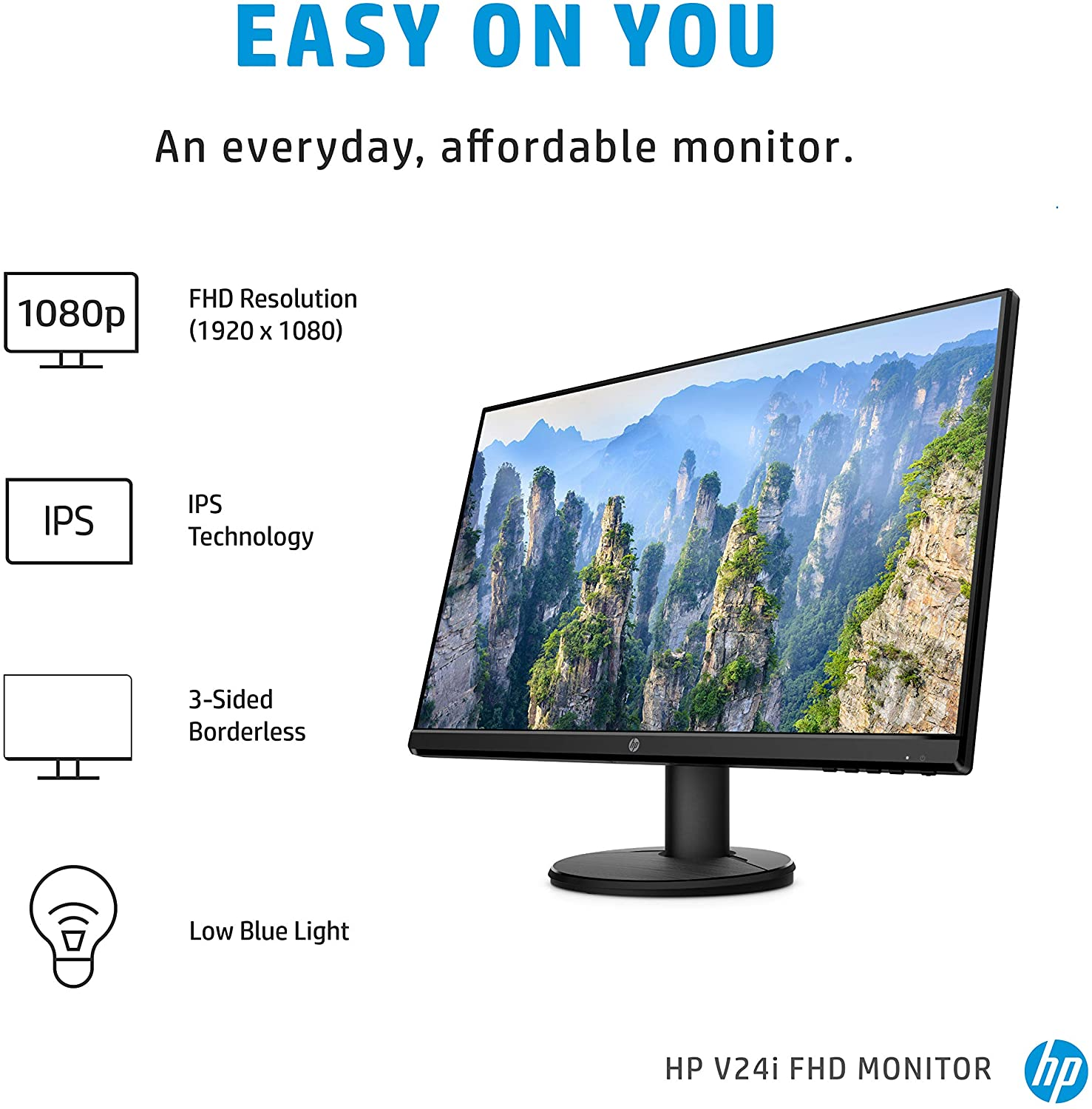HP V22v G5 LED monitor 22 (21.45 viewable) 1920 x 1080 Full HD (1080p)
