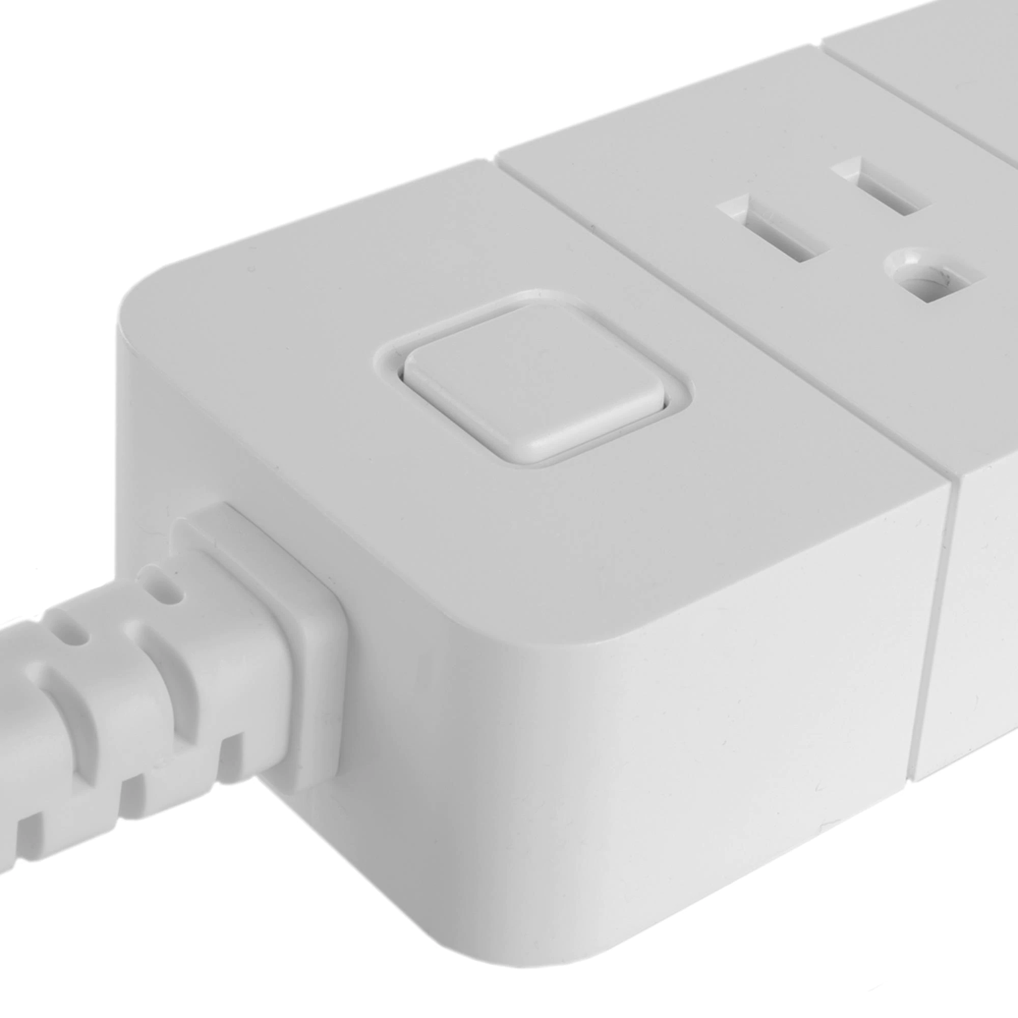 Nexxt Solutions Smart Wi-Fi Programmable Power Strip in White